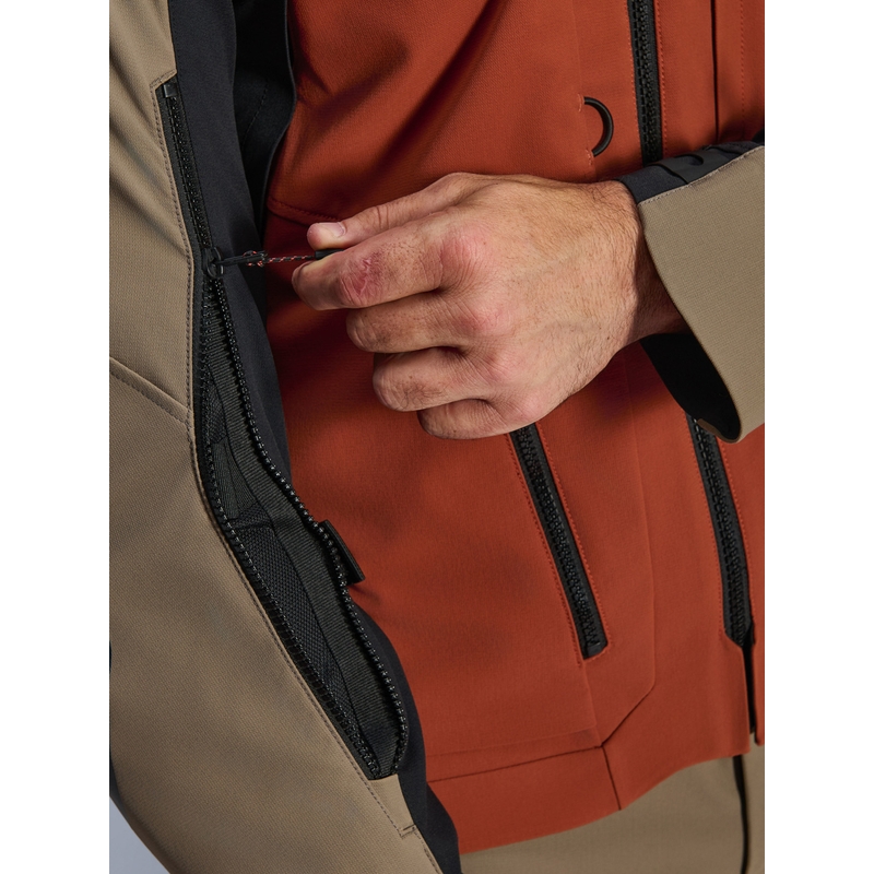 Moto jakna Alpinestars AMT-8 Stretch Drystar XF rjavo-oranžno-črna