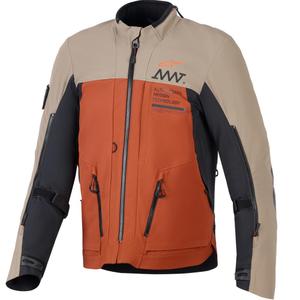 Moto jakna Alpinestars AMT-8 Stretch Drystar XF rjavo-oranžno-črna