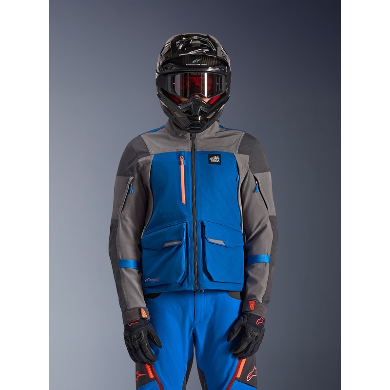 Alpinestars Maxdura Drystar XF motoristična jakna modro-temno siva