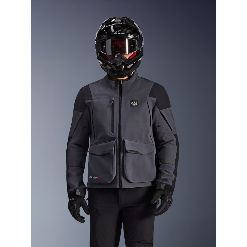 Alpinestars Maxdura Drystar XF motoristična jakna temno sivo-črna