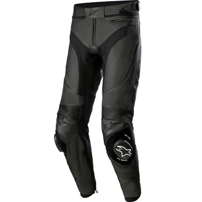 Alpinestars Missile 3 Airflow usnjene motoristične hlače črne barve