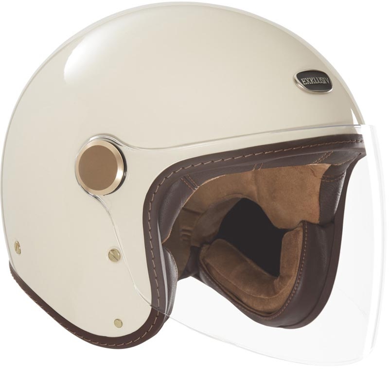 Odprta motoristična čelada NOX Exklusiv Kulte 2 bež
