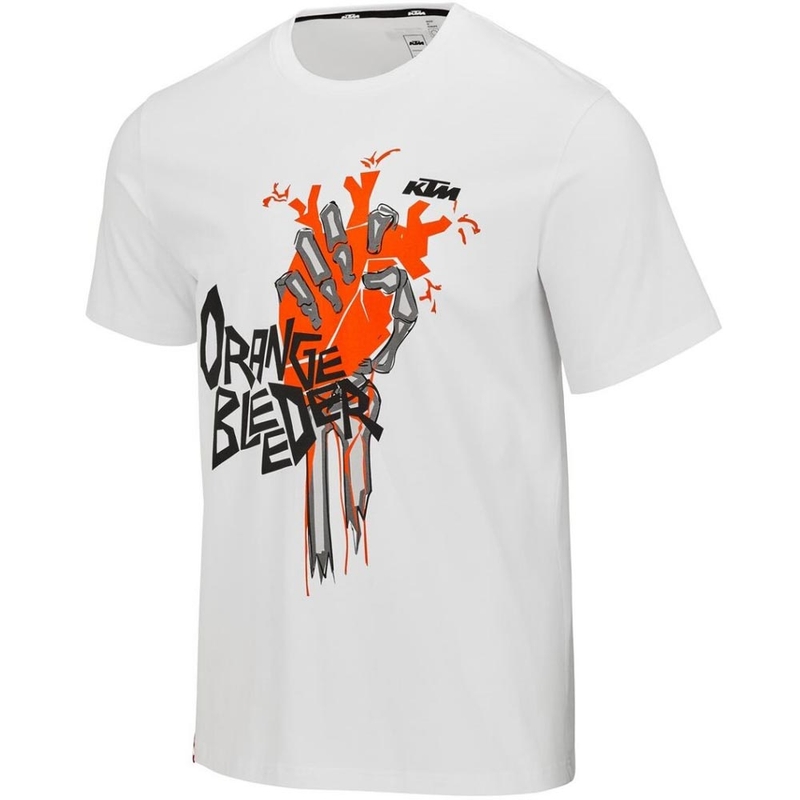 Majica KTM Orange Bleeder bela
