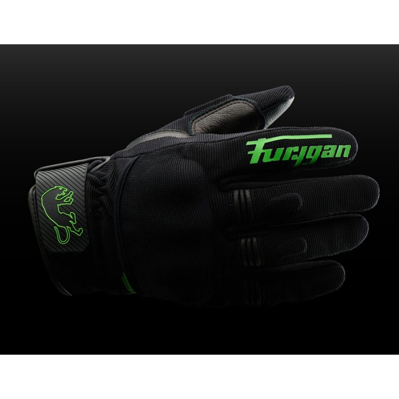Moto rokavice Furygan Jet D3O Evo črno-zelene