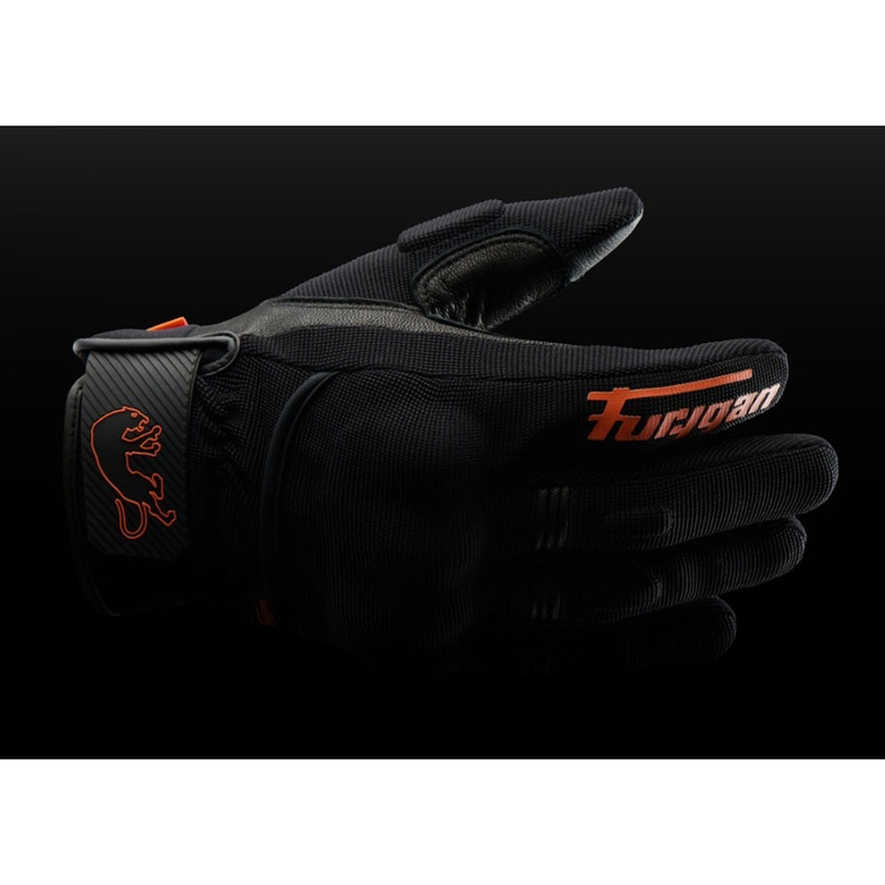 Moto rokavice Furygan Jet D3O Evo črno-oranžne