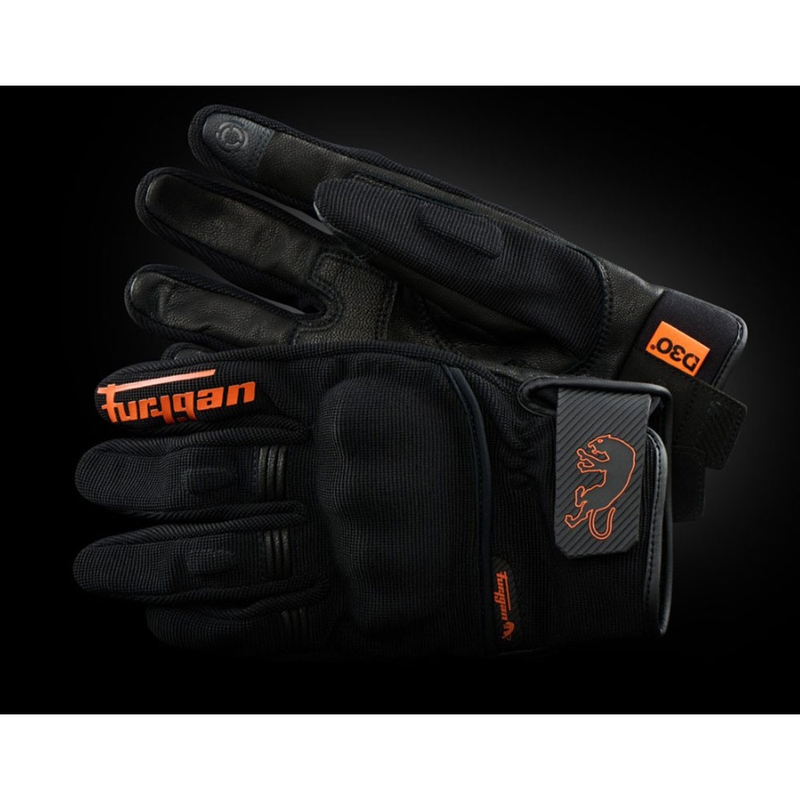 Moto rokavice Furygan Jet D3O Evo črno-oranžne