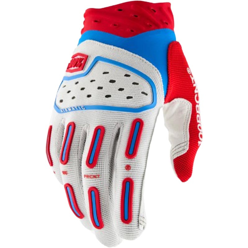Motokros rokavice 100% Airmatic 2 rdeče-belo-modre