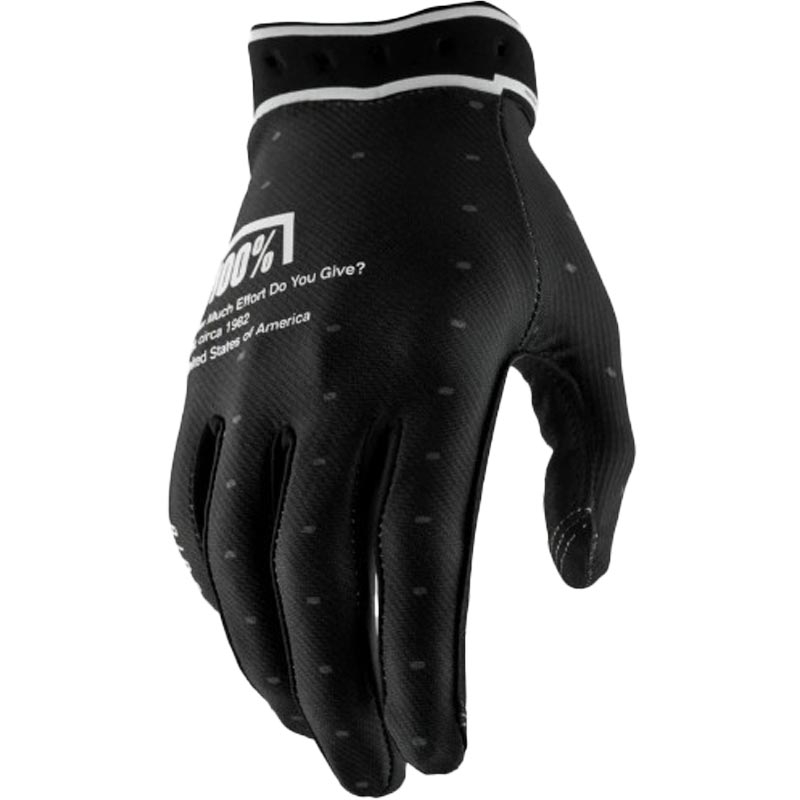 Motokros rokavice 100% Ridefit črne