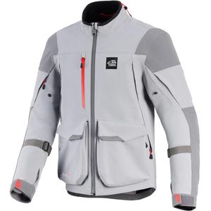 Moto jakna Alpinestars Maxdura Drystar XF svetlo siva-temno siva