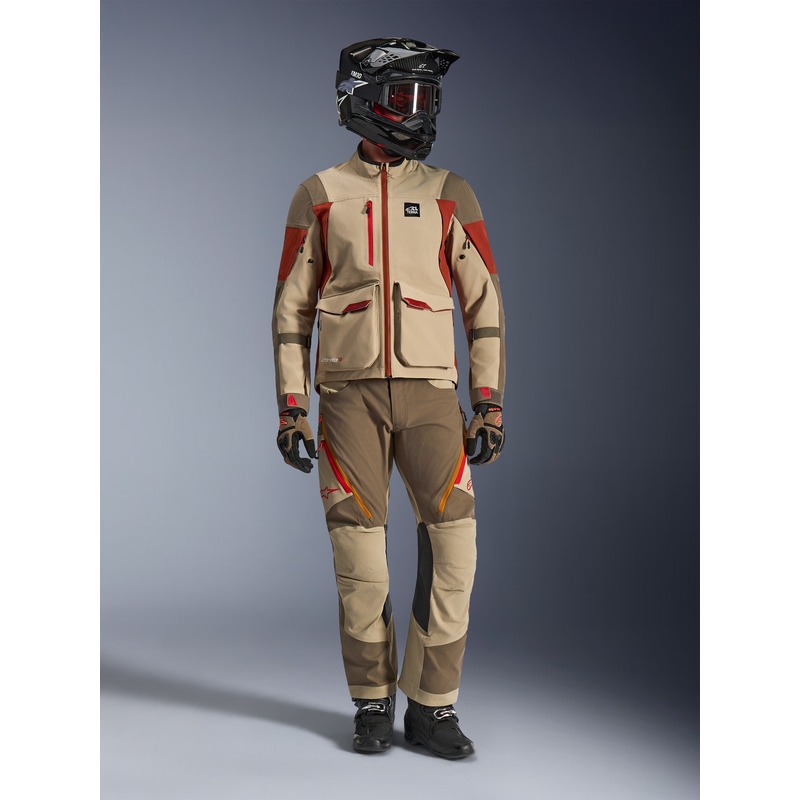 Moto jakna Alpinestars Maxdura Drystar XF rjavo-oranžna