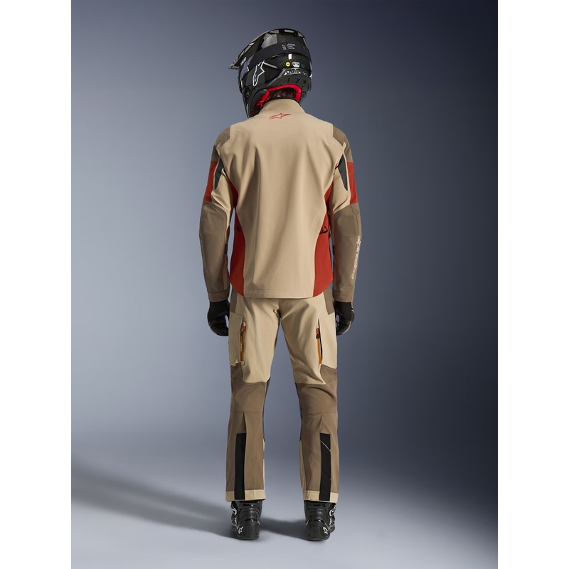 Moto jakna Alpinestars Maxdura Drystar XF rjavo-oranžna