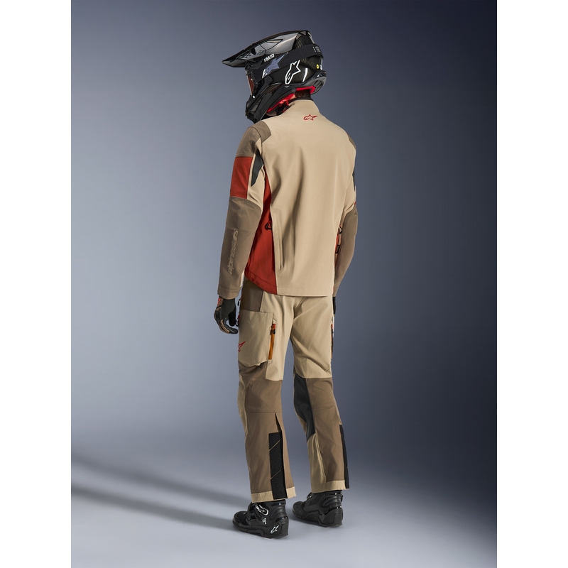 Moto jakna Alpinestars Maxdura Drystar XF rjavo-oranžna