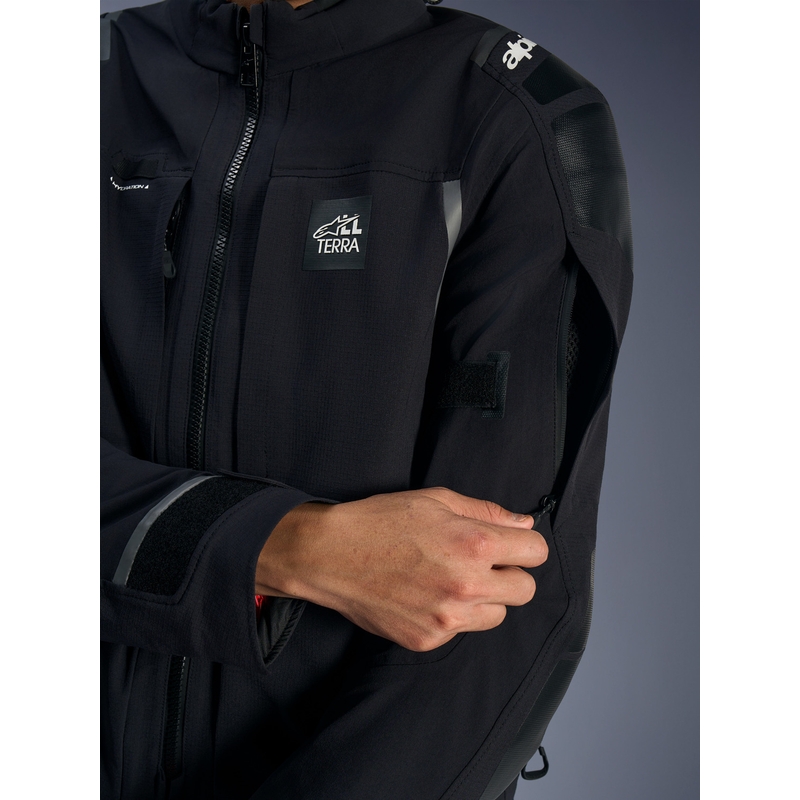 Moto jakna Alpinestars Andes PRO Drystar XF črno-temno siva