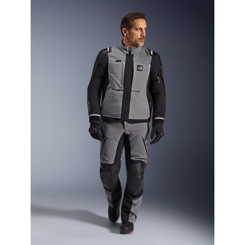 Moto jakna Alpinestars Andes PRO Drystar XF temno sivo-črna