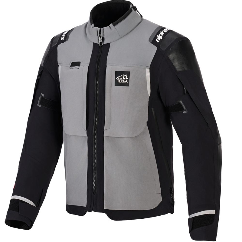 Moto jakna Alpinestars Andes PRO Drystar XF temno sivo-črna