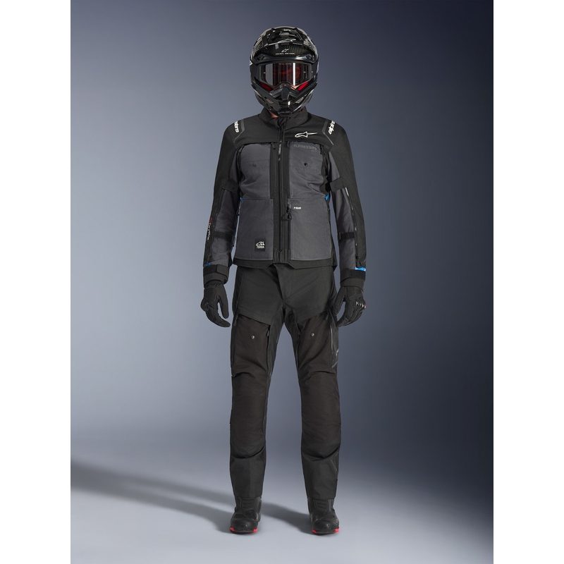 Moto jakna Alpinestars Cusco Drystar črno-temno siva