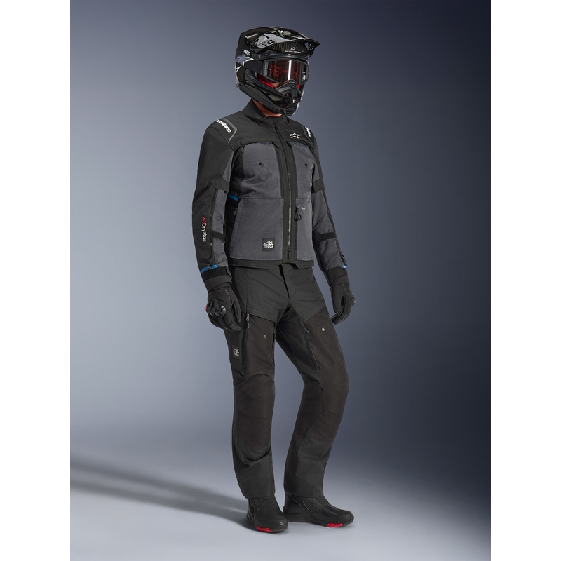 Moto jakna Alpinestars Cusco Drystar črno-temno siva