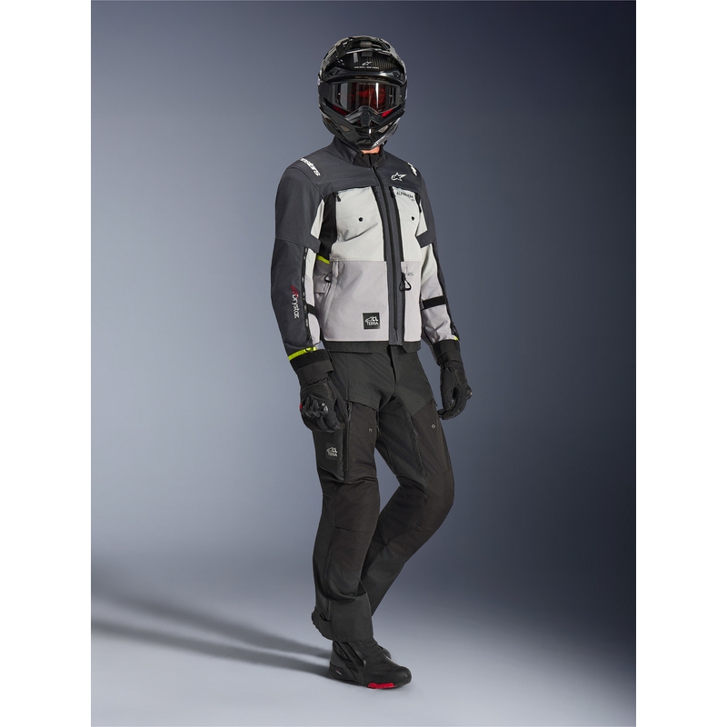 Motoristična jakna Alpinestars Cusco Drystar svetlo siva-svetlo modra-temno modra