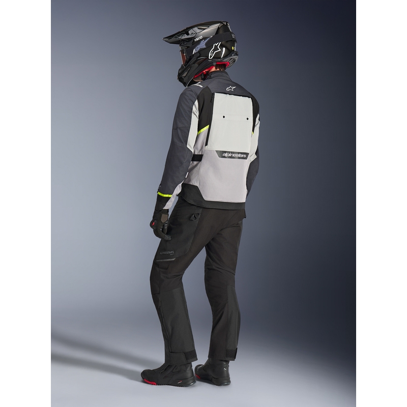 Motoristična jakna Alpinestars Cusco Drystar svetlo siva-svetlo modra-temno modra