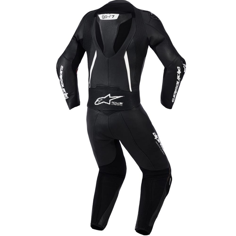 Ženski dvodelni usnjen motoristični kombinezon Alpinestars Stella GP-R7, črne barve
