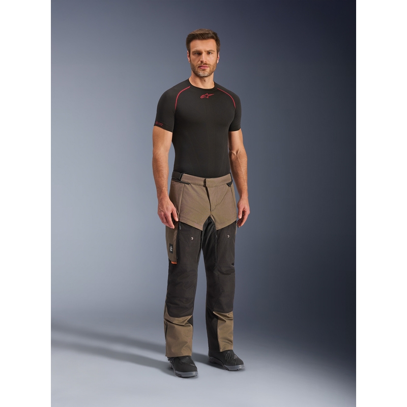 Moto hlače Alpinestars Cusco Drystar rjavo-črne