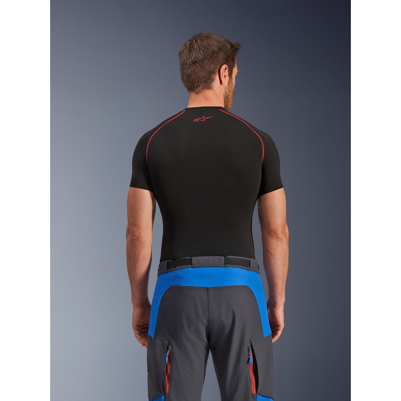 Alpinestars Maxdura Dual motoristične hlače modro-temno sivo-oranžne