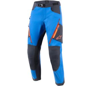 Alpinestars Maxdura Dual motoristične hlače modro-temno sivo-oranžne