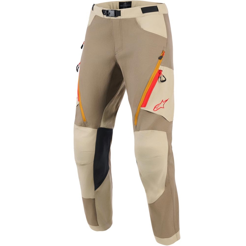 Alpinestars Maxdura Dual motoristične hlače svetlo rjave barve