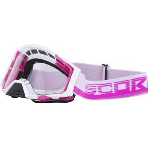 Motokros očala Scorpion MX Mask roza-bela