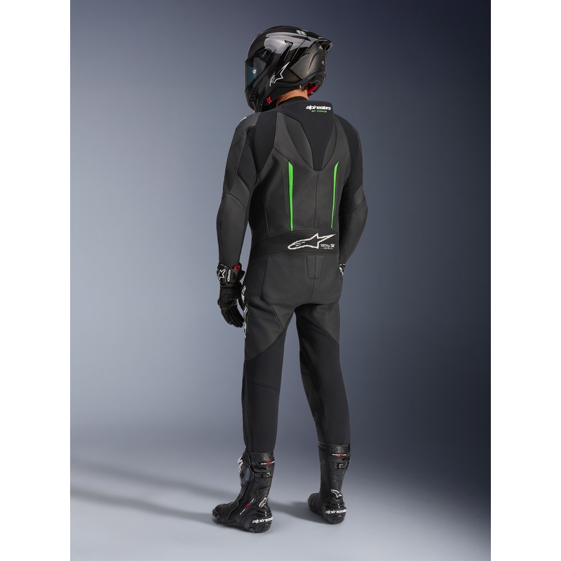 Alpinestars GP FORCE V2 enodelni motoristični kombinezon črno-zelen