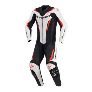 Alpinestars GP FORCE V2 enodelni motoristični kombinezon bela-črna-fluo rdeča