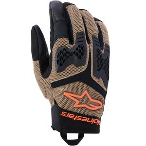 Moto rokavice Alpinestars Manti Air temno kaki-črne-fluo oranžne