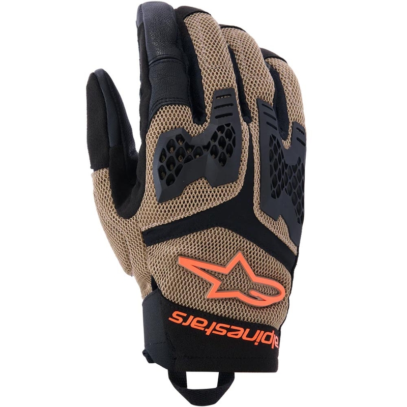 Moto rokavice Alpinestars Manti Air temno kaki-črne-fluo oranžne