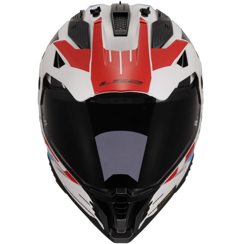 Enduro motoristična čelada LS2 MX702 PIONEER II NAMIB belo-modro-rdeča