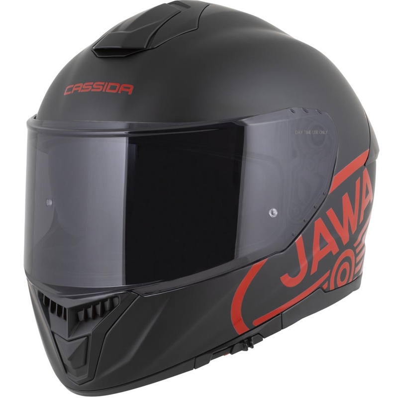 Cassida Integral GT 2.1 Jawa Solid integralna motoristična čelada mat črno-sijajno rdeča