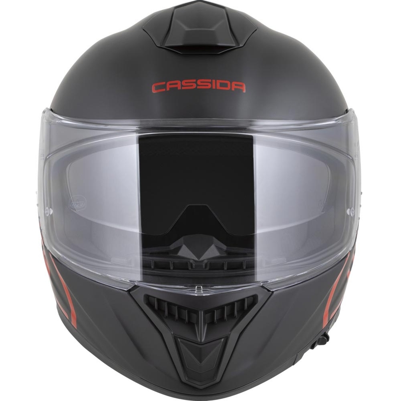 Cassida Integral GT 2.1 Jawa Solid integralna motoristična čelada mat črno-sijajno rdeča