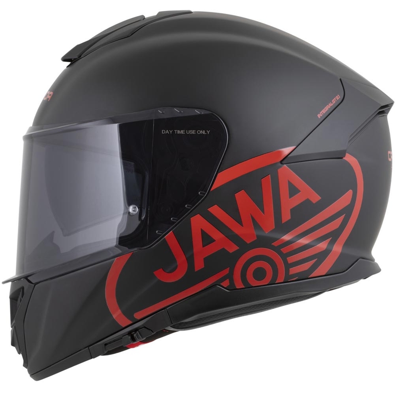 Cassida Integral GT 2.1 Jawa Solid integralna motoristična čelada mat črno-sijajno rdeča