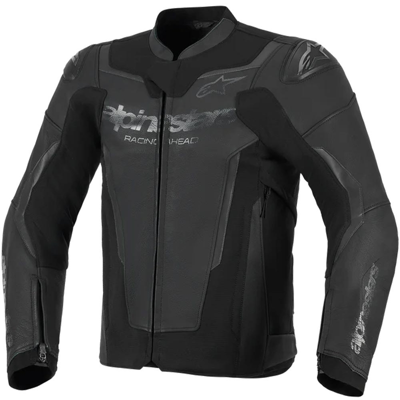 Usnjena motoristična jakna Alpinestars GP Force V2 črno-črna