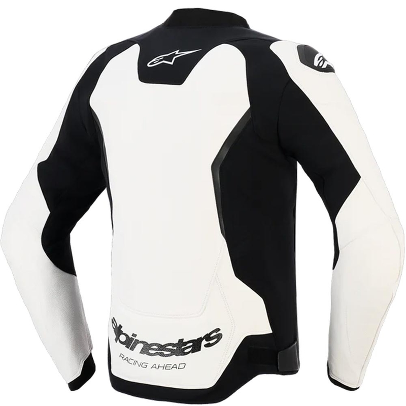 Usnjena motoristična jakna Alpinestars GP Force V2 belo-črna