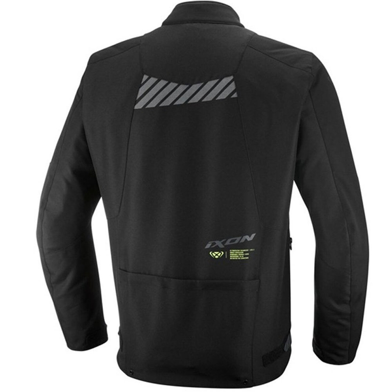 Motoristična jakna IXON Tyr črno-fluo rumena