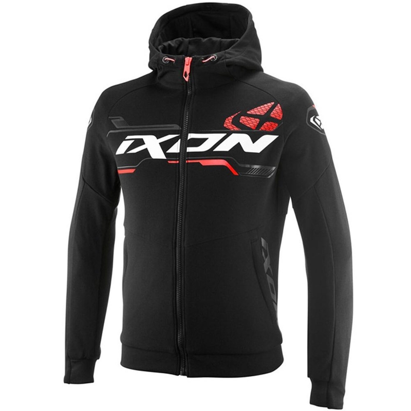 IXON Touchdown Ultra motoristična jopa črno-belo-rdeča