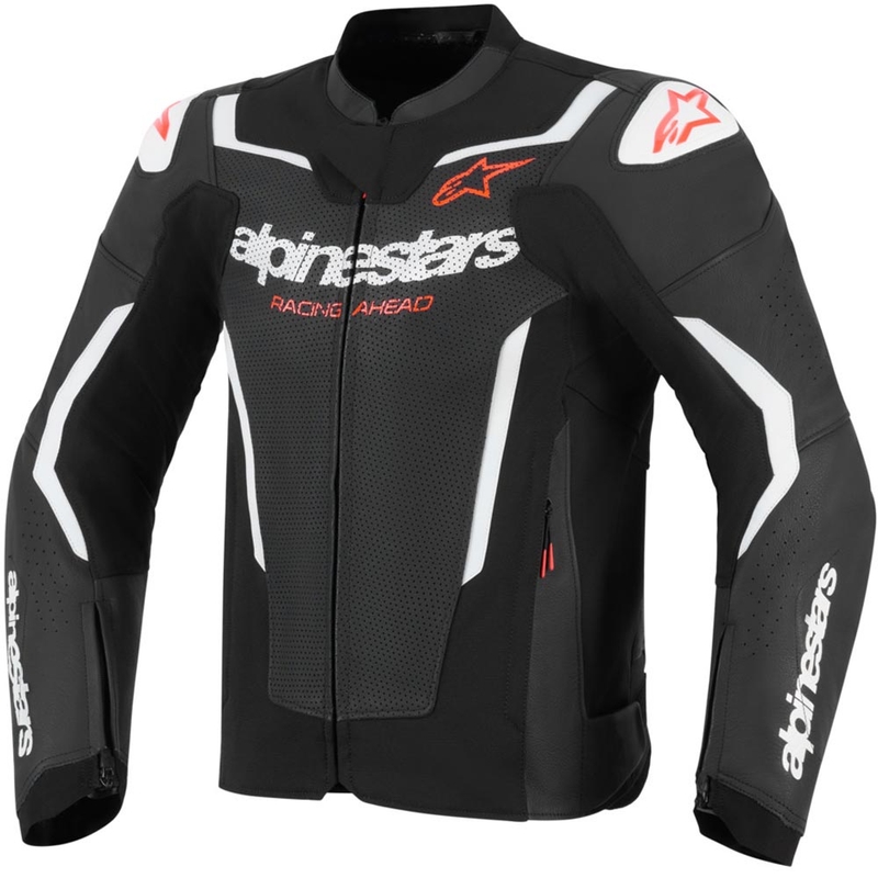 Alpinestars GP Force V2 Airflow usnjena motoristična jakna črno-bela