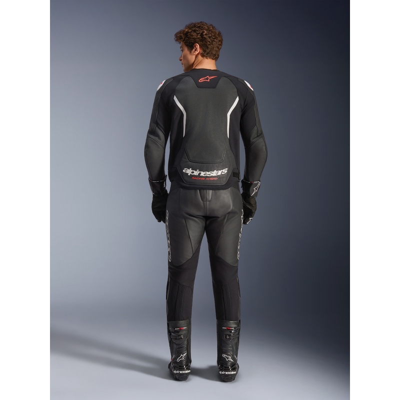 Alpinestars GP Force V2 Airflow usnjena motoristična jakna črno-bela