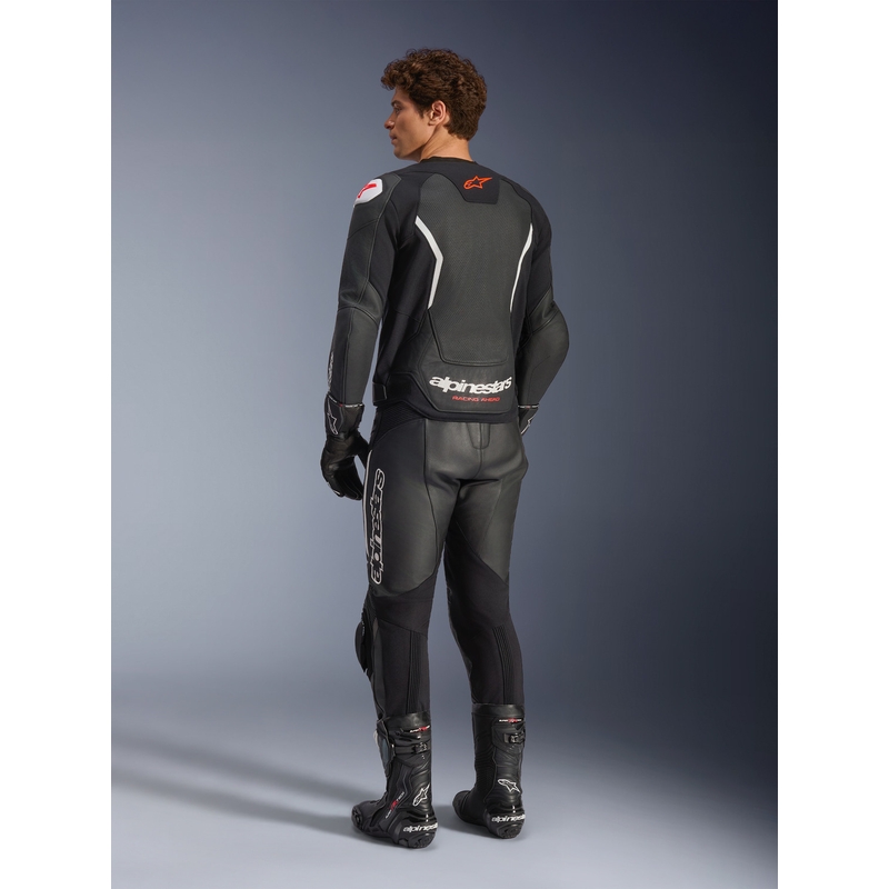 Alpinestars GP Force V2 Airflow usnjena motoristična jakna črno-bela