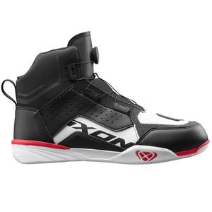 Motoristični škornji IXON Vyper WP črno-belo-rdeči