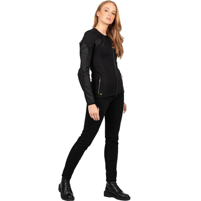 Ženska motoristična jakna Knox Urbane PRO Mk3 črne barve