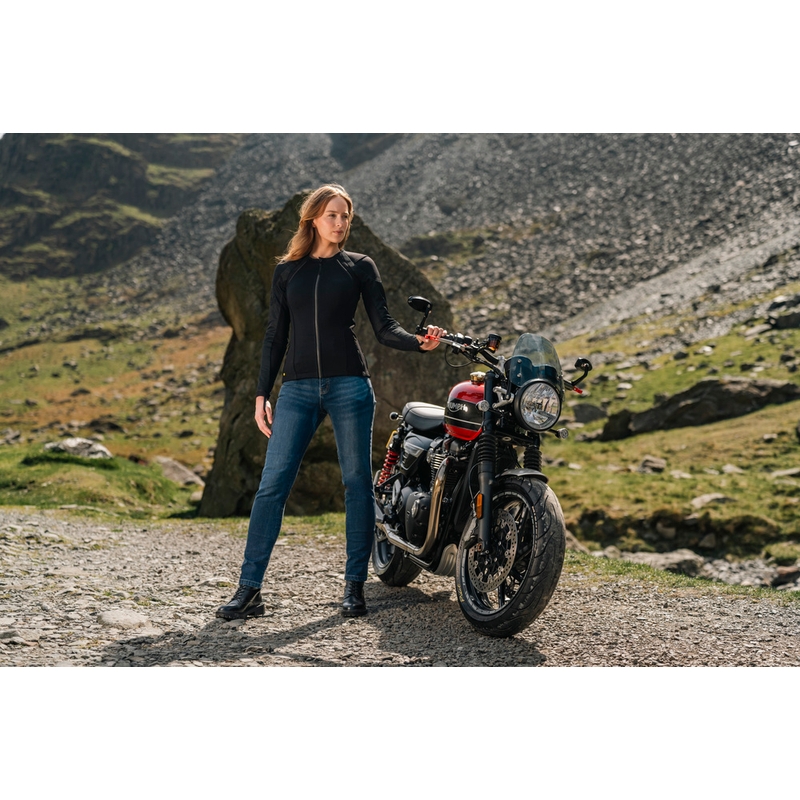 Ženska motoristična jakna Knox Urbane PRO Mk3 črne barve