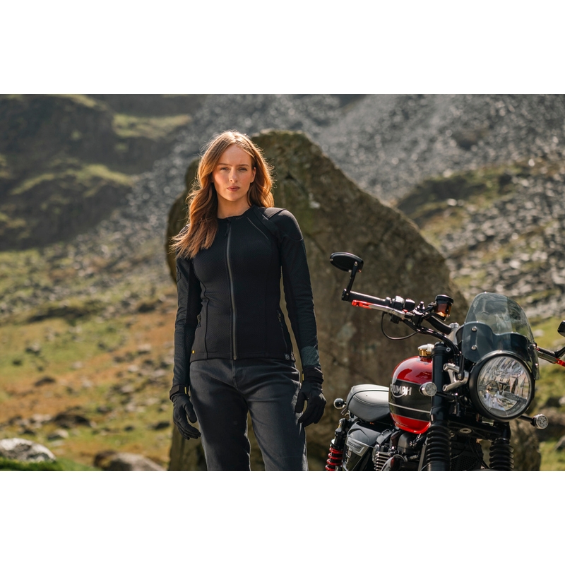 Ženska motoristična jakna Knox Urbane PRO Mk3 črne barve