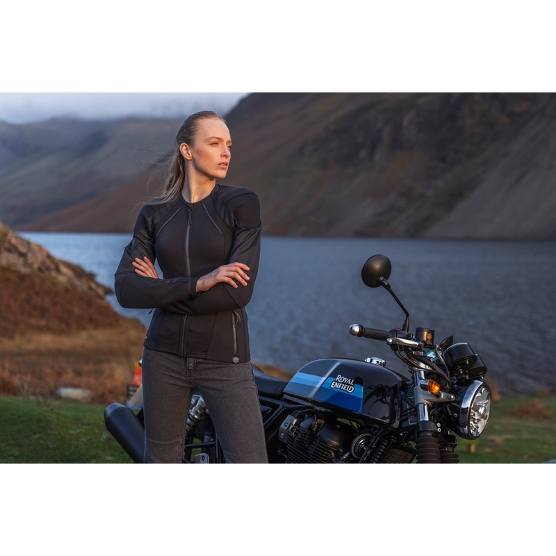 Ženska motoristična jakna Knox Urbane PRO Mk3 črne barve