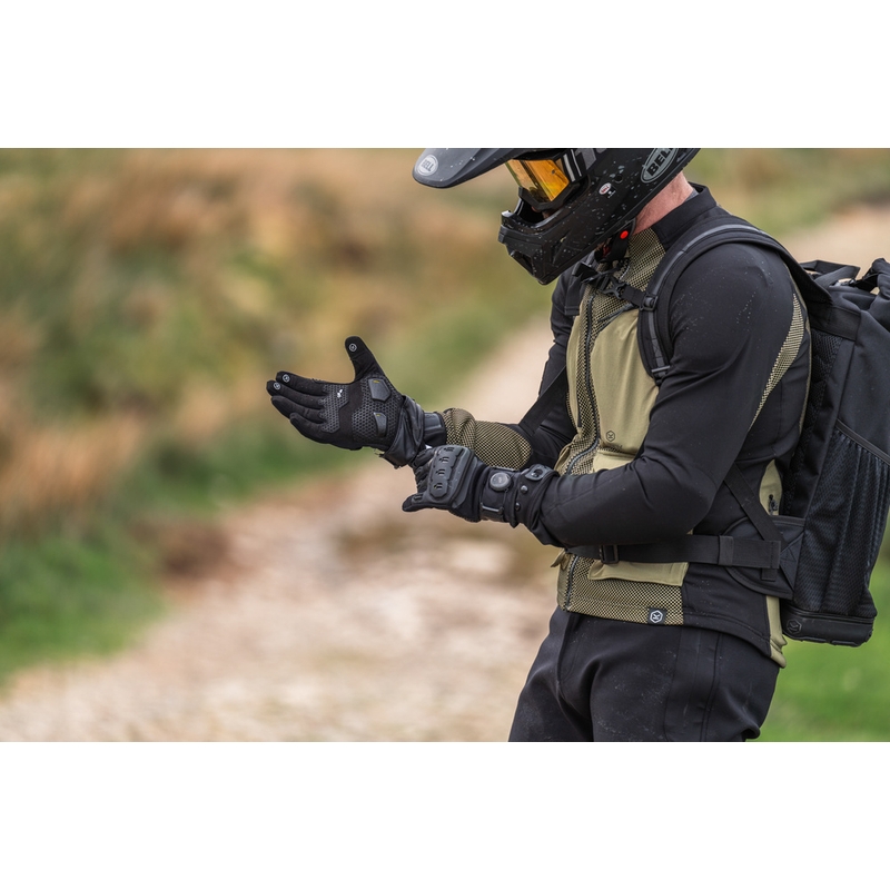 Moto rokavice Knox Orsa Textile OR4 črne